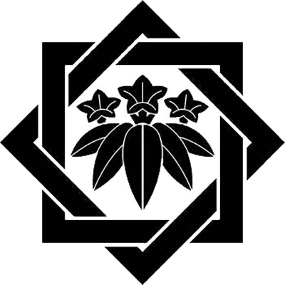 組み合い角に笹竜胆