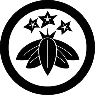 丸に星花笹竜胆