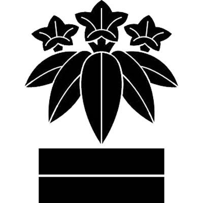 笹竜胆に二つ引き