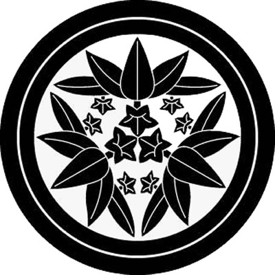 二重輪に頭合わせ三つ笹竜胆