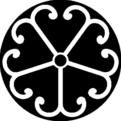 石持ち地抜き蔓桜