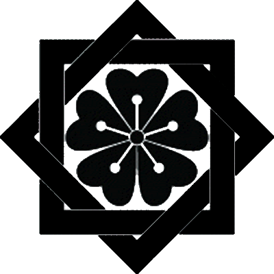 組み合い角に桜（２）