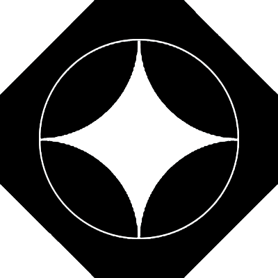 隅切り角持ちに七宝