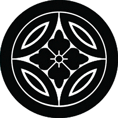 丸に子持ち七宝に反り花角