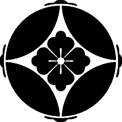 中陰花付き七宝に花角