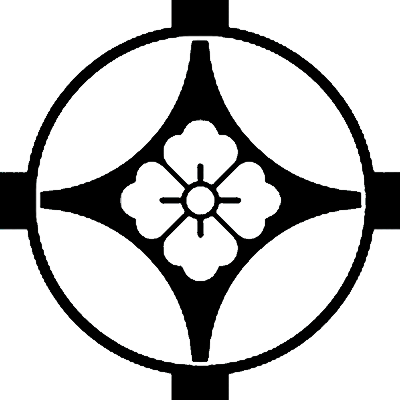 角付き七宝に地抜き花角