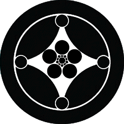 丸に星付き七宝に梅鉢