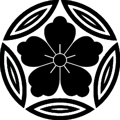 中陰五つ七宝に唐花