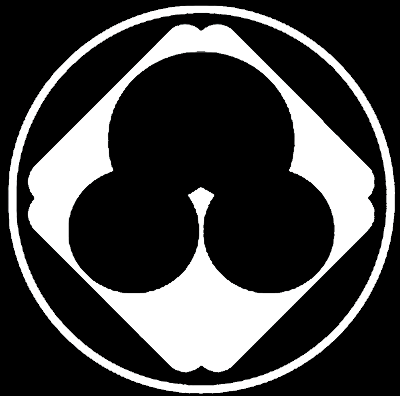 陰糸輪に地抜き隅入り角に洲浜