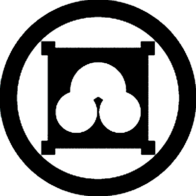 丸に隅出平角に地抜き洲浜