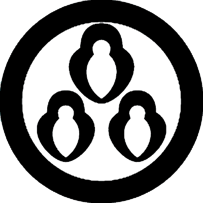 丸に変わり三つ盛り洲浜