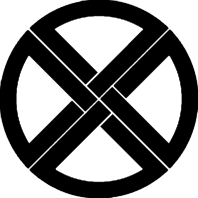 一筆書き丸に組み直違