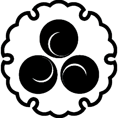 雪輪に三つ盛り一つ巴