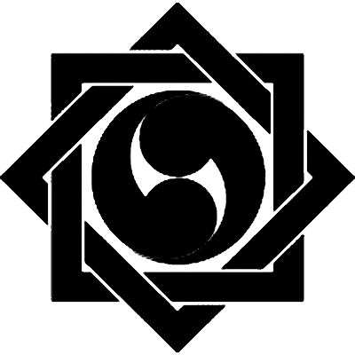 組み合い角に右二つ巴