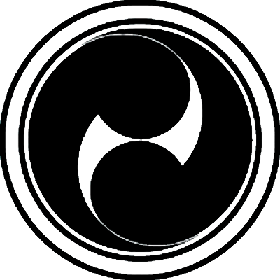 中陰輪に左二つ巴