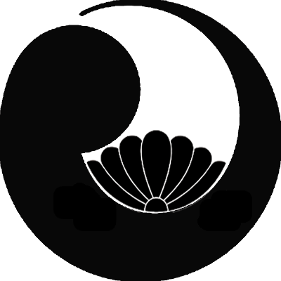 一つ巴に覗き菊