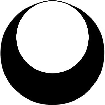 真向き月（２）