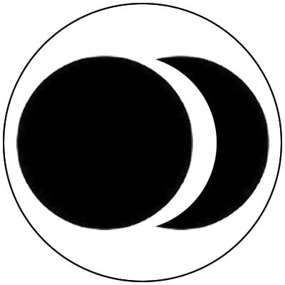 白餅内に三日月に星