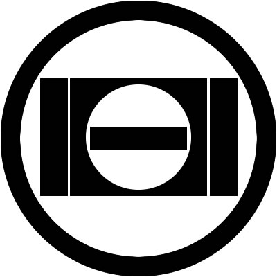 丸に岩城櫺子に月に一つ引き