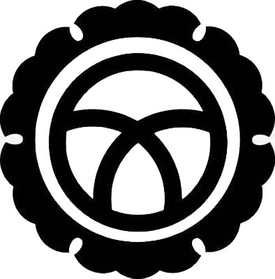 外雪輪に丸に覗き輪違い