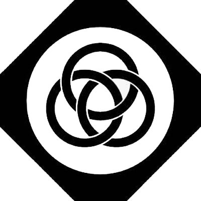 隅切り角に三つ輪違い