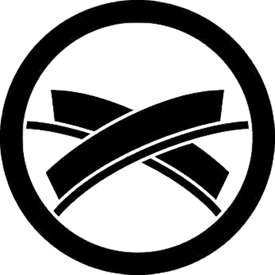 丸に割り違い矢（２）