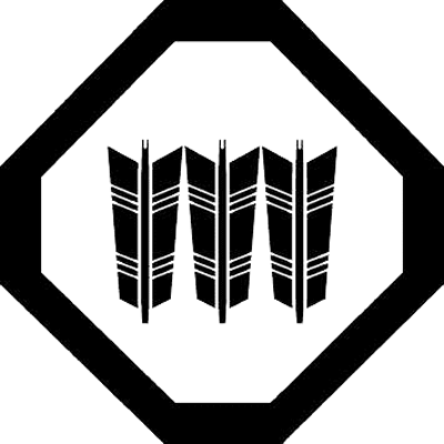 隅切り角に三本並び矢（２）