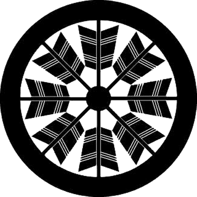 丸に八つ矢車