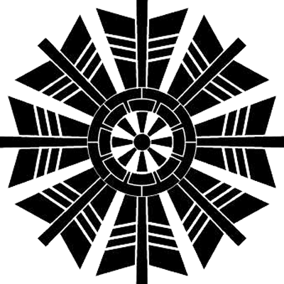 八つ矢車に源氏車