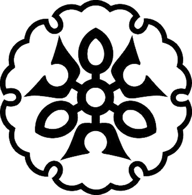 雪輪に六つ矢尻