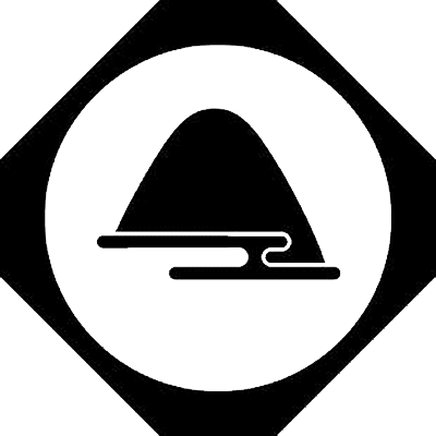 隅切り鉄砲角に遠山