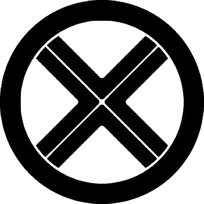 丸に頭合わせ四つ山形