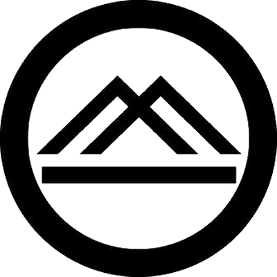 丸に違い山形に一つ引き