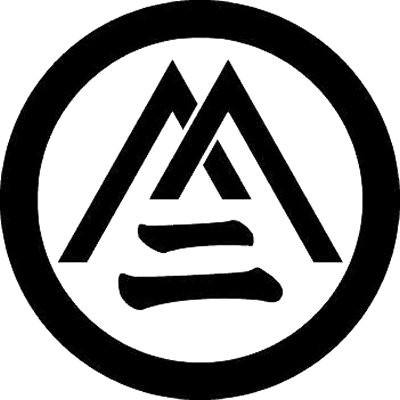 丸に山形に二文字