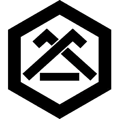 六角に出山形に一つ引き