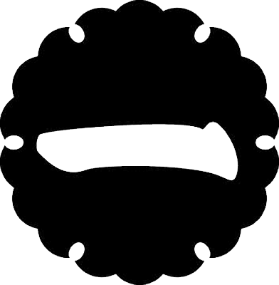 雪に地抜き一文字