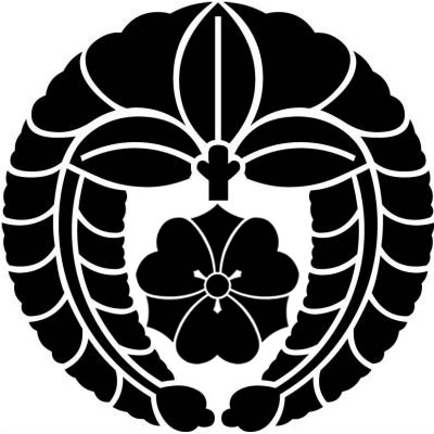 下がり藤に剣片喰