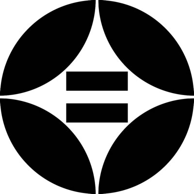 七宝に二つ引き