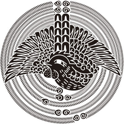 真向き鳳凰の丸（２）