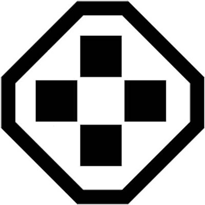 隅切り角に四つ石