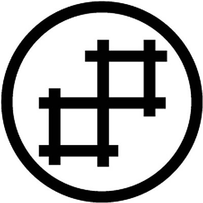 丸に持ち合い隅立て井筒（２）