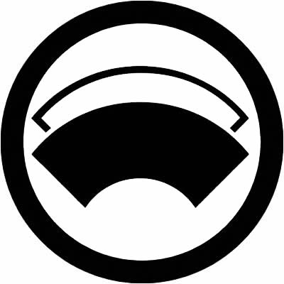 丸に陰陽重ね地紙（１）