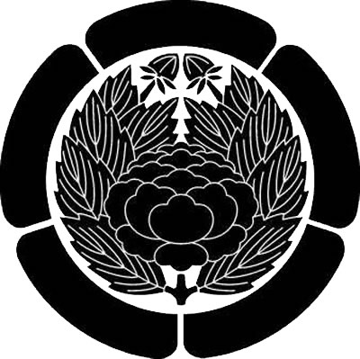 一重五瓜に抱き牡丹