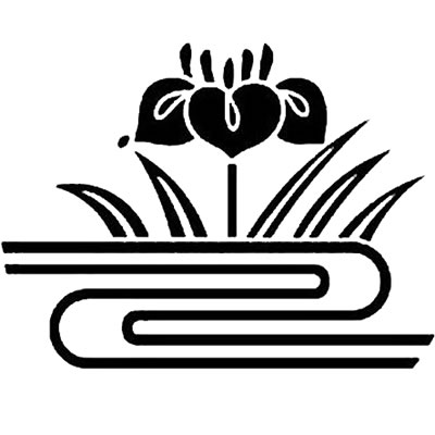 変わり杜若に水