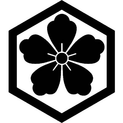 六角に痩せ唐花・六角に細唐花