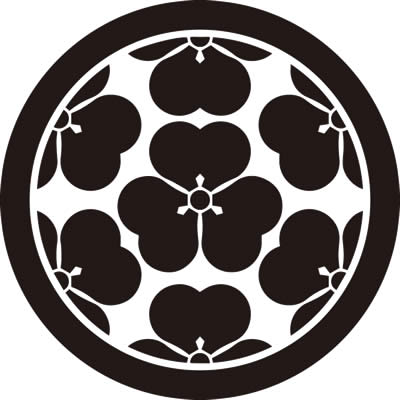 七つ片喰・丸に七つ片喰・丸に六つ割り片喰に片喰