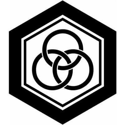 亀甲に三つ輪違い