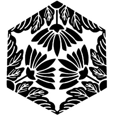 三つ追い亀甲葉菊