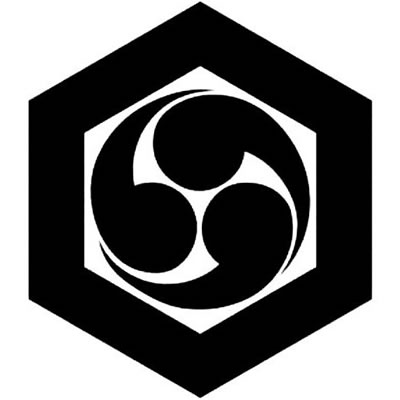 一重亀甲に右三つ巴