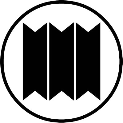 細輪に竪三つ切り竹・細輪に竪三つ並び切り竹